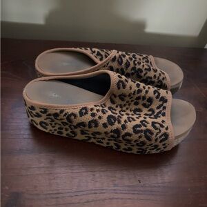 Volatile Leopard Print Sandals